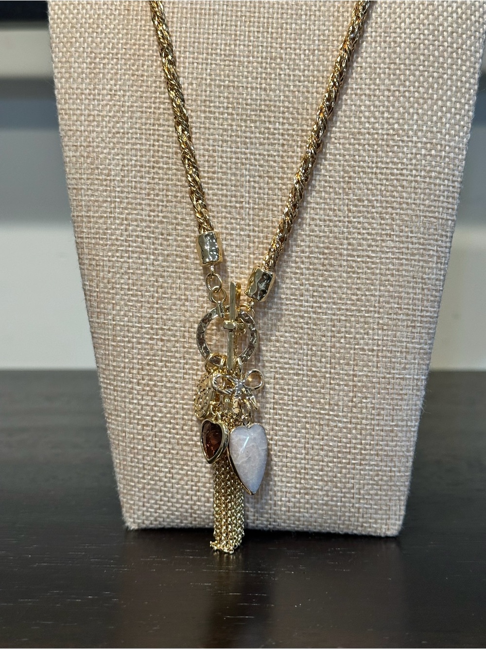 Francesca's Alyson Tassel Charm Necklace